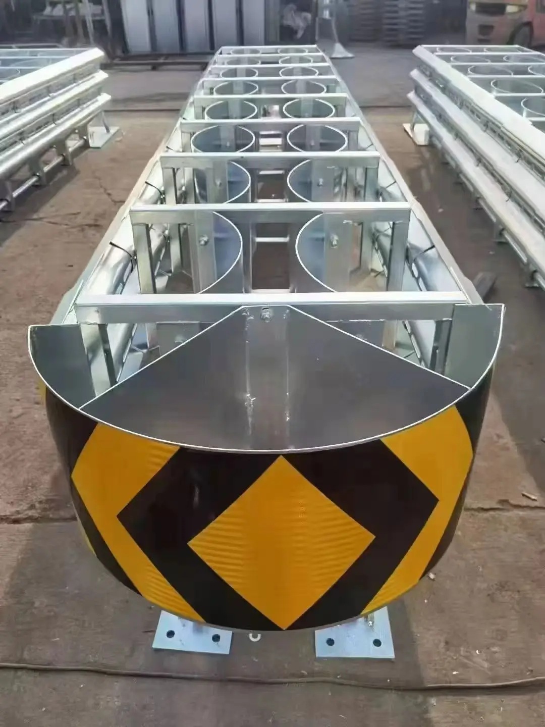 Crash cushion fitting package