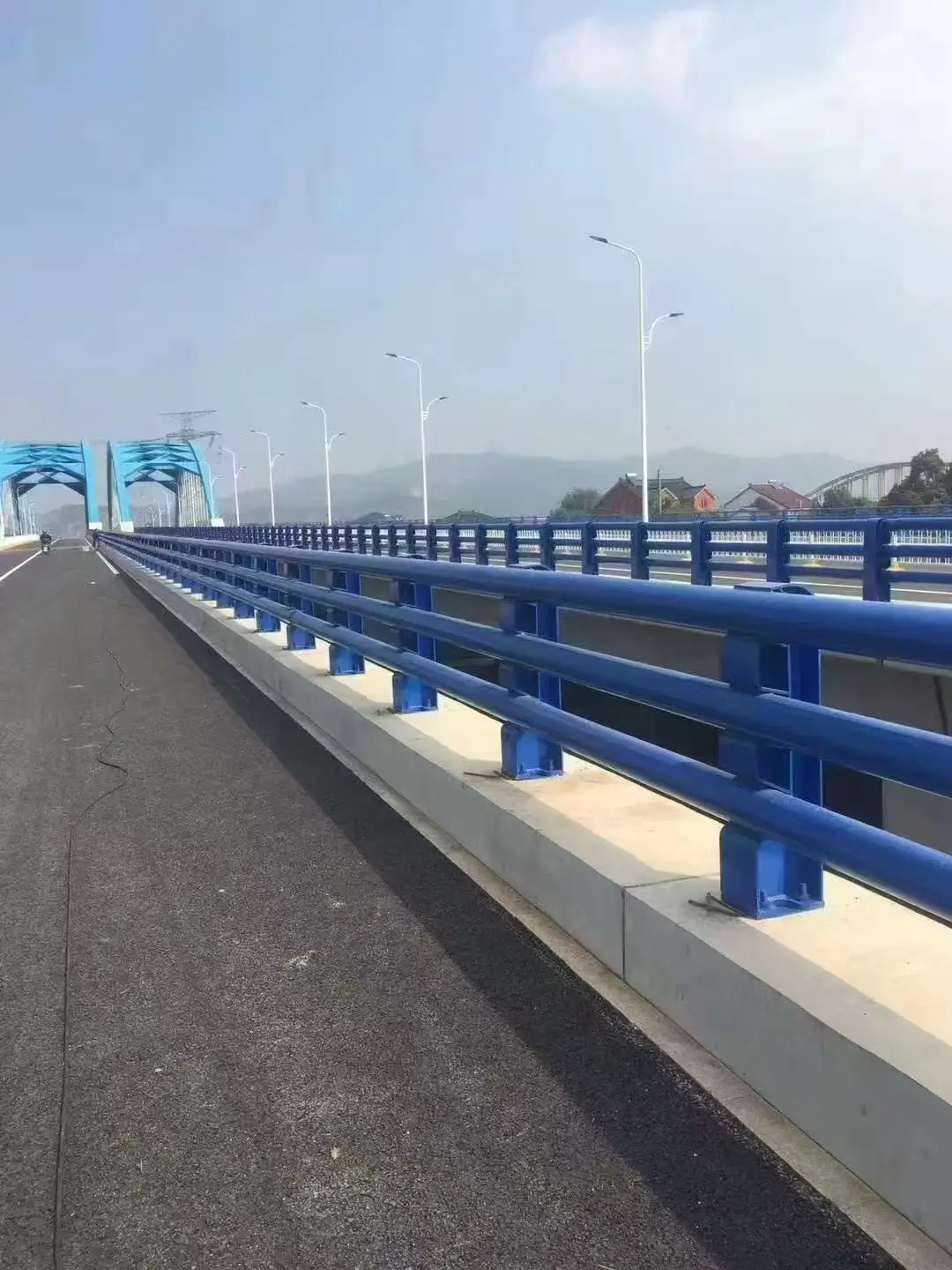 Blue bridge railing project