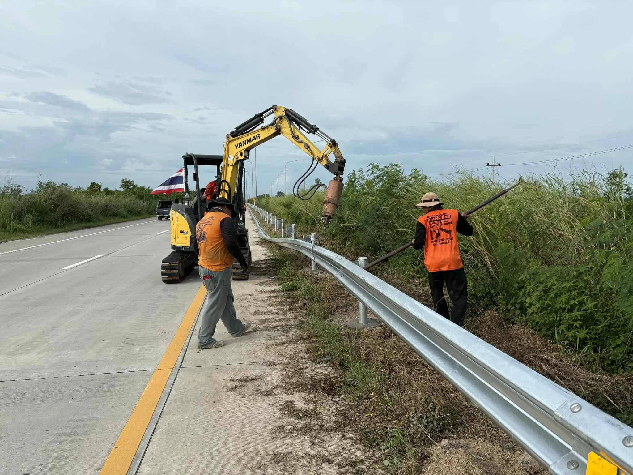 W beam guardrail bundles prepared for project delivery